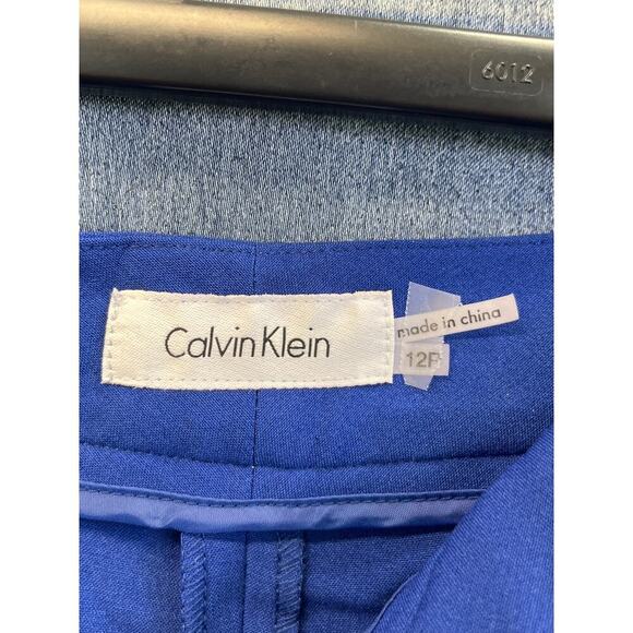 Calvin Klein Womens 12P Lapis Blue Career/Party/Wedding Guest Pockets Pants - Picture 3 of 8